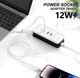 Зарядний пристрій 4-портовий USB Type-C подовжувач 90см - зображення 3