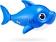 Интерактивная игрушка Zuru Baby Shark акула для ванны Акуленок папа синий Daddy Shark (71109B) - изображение 4