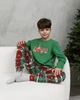 Детская новогодняя пижама для мальчика Love- Family look для семьи зеленая 110-116 - изображение 3