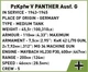 Конструктор Cobi WWII Вторая Мировая Война Танк Panzer V Пантера 298 деталей (Cobi-2713) - изображение 6