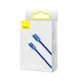 Кабель Baseus Crystal Shine Series Fast Charging Data Cable Type-C to Type-C 100W 1.2m Blue (CAJY000603) - изображение 5