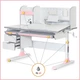 Дитячий стіл Mealux Hamilton Multicolor PN з полицею (BD-680 W/G MC+PN з полицею) - зображення 3
