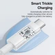 Кабель Type-C на USB Baseus Gem Series Fast Charging Data Cable (1m, 100W, 6A, 480 Mbps). White - зображення 5