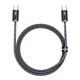 Кабель Type-C на Type-C Baseus Dynamic Series Fast Charging Data Cable (2m, 100W, 5A, 480 Mbps). Black - зображення 4