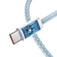 Кабель Type-C на Type-C Baseus Dynamic Series Fast Charging Data Cable (1m, 100W, 5A, 480 Mbps). Blue - зображення 2