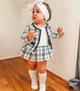 Комплект костюмчик для девочки платье с рукавами и болеро 86 см Черный Белый - изображение 1