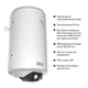 Бойлер Thermo Alliance CWH 2 кВт 80 л мокрый ТЭН белый (CWH 8044 4S L) - изображение 6