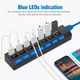 USB-хаб 7 портів Digital високошвидкісний USB-концентратор 3.0 Чорний (1000-796-00) - зображення 6