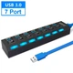 USB-хаб 7 портів Digital високошвидкісний USB-концентратор 3.0 Чорний (1000-796-00) - зображення 11