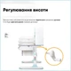 Дитячий стіл Mealux Hamilton Multicolor BL з полицею (BD-680 W/G MC+BL з полицею) - зображення 7