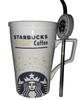 Кружка з кришкою і трубочкою Great Coffee Зірковий бакс Уайт-хол 350 мл (52258) - изображение 1