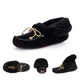 Женские высокие зимние мокасины OZZEK Australia Black, 38 (24см) - изображение 2