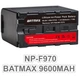 Акумулятор Batmax NP-F970 NP-F960 9600Mah - зображення 4