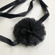 Жіночий чокер з об'ємною квіткою зі стразами Honey Fashion Accessories чорний (12-274) - изображение 7