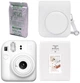 Набор Fujifilm INSTAX Mini 12 Clay White белая фотокамера мгновенной печати / картридж 10 фото / чехол / альбом 64 фото - изображение 1