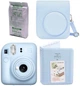 Набор Fujifilm INSTAX Mini 12 Pastel Blue голубая фотокамера мгновенной печати / картридж 10 фото / чехол / альбом 64 фото - изображение 1