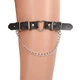 Гартер портупея на ногу з сердечком та ланцюжком підв'язка Honey Fashion Accessories One Size чорний (16-31) - зображення 2