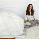 Одеяло IDEIA WOOL CLASSIC зимнее евро 200х220 овечья шерсть 70% молочное - изображение 3