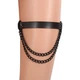 Гартер портупея на ногу з ланцюжками підв'язка Honey Fashion Accessories One Size чорний (16-33) - изображение 2