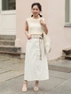 Юбка джинсовая миди осенняя женская Uniqlo 596026165 27 Белая (1159820306) - изображение 7