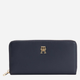 Portfel damski Tommy Hilfiger Iconic Tommy Large ZA Wallet Granatowy (8720641959926) - obraz 1