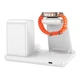 Беспроводная зарядка Qi Hoco Crown 3 в 1 night light wireless fast charger with clock cq9 15Вт Белый - изображение 2