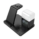 Беспроводная зарядка Qi Hoco Crown 3 в 1 night light wireless fast charger with clock 9 - изображение 4