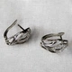 Сережки серебристые Ажурные Xuping Ксюпинг 1х1.5 см - изображение 1