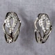 Сережки серебристые Ажурные Xuping Ксюпинг 1х1.5 см - изображение 3