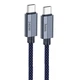 Кабель зарядки Hoco U134 Type-C to Type-C 240W 1.8М для швидкої зарядки телефона/смартфона Android/Samsung Синій - изображение 1