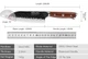 Японський ніж Santoku у подарунковій упаковці TURWHO 5" (X50Cr15MoV Steel"5) - зображення 10