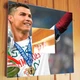 Декоративне дзеркало із фото «Кріштіану Роналду. Ronaldo. Футбол» для футболістів і фанатів прикраса спальні, спорт клубу - зображення 1