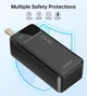 Powerbank павербанк УМБ Choetech 40000mAh 22.5W PD QC3.0 Type-C In/out 2xUSB-A Li-Pol Black (B731-ACBK) - зображення 5