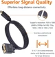 Кабель Amazon Basics HDMI to VGA 1920x1080@60Hz, 1.8м, black - изображение 4