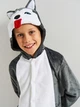 Піжама дитяча кігурумі для хлопчика Kigurumi Хаскі 125-135 см сіра - зображення 2