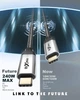 Кабель Rixmie Type-C to Type-C USB3.1 Gen2, 240W, 20Gbps, 1м, black - изображение 2