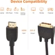 Кабель Amazon Basics HDMI to DVI 1920x1080@60Hz, Bi-Directional, 1.8м, black - изображение 4