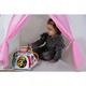 Детская игровая палатка домик + светодиодные фонари Kruzzel 126 х 130 х 90 см (23472) - изображение 5