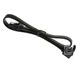 Кабель Ewell SATA 7pin F/F 0.40 м, L-конектор, Black (EW676) - зображення 2