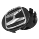Колпачок в диски Honda, значок в колёса 56 мм (1 шт.) Black-silver - изображение 1