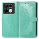 Чохол Vintage для Infinix Note 40 Pro / X6850 книжка шкіра PU з візитницею бірюзовий - зображення 1