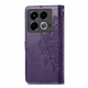 Чехол Vintage для Infinix Note 40 / X6853 книжка кожа PU с визитницей фиолетовый - изображение 5