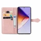 Чехол Vintage для Infinix Note 40 / X6853 книжка кожа PU с визитницей розовый - изображение 2