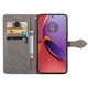 Чехол Vintage для Motorola Moto G84 книжка кожа PU с визитницей серый - изображение 2