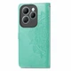 Чехол Vintage для Infinix Hot 40 Pro / X6837 книжка кожа PU с визитницей бирюзовый - изображение 5