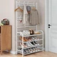 Підлогова вішалка для одягу New simple floor clothes rack size з полицями та гачками 050l - зображення 2