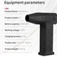 Турбовентилятор Turbo Jet X3 130000 Rpm аккумуляторный турбинный вентилятор 3000mAh, 52m/s 208837 051l - изображение 5