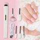 Мини фрезер для маникюра и педикюра со встроенным аккумулятором Flawless Salon Nails беспроводной Белый - изображение 3