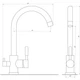 Змішувач для кухні під осмос Globus Lux LAZER GLLR-0333-7-WHITE - зображення 4