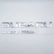 Эмблема надпись Subaru Symmetrical AWD на заднюю часть (хром, глянец) 21.5*5.0 см - изображение 2